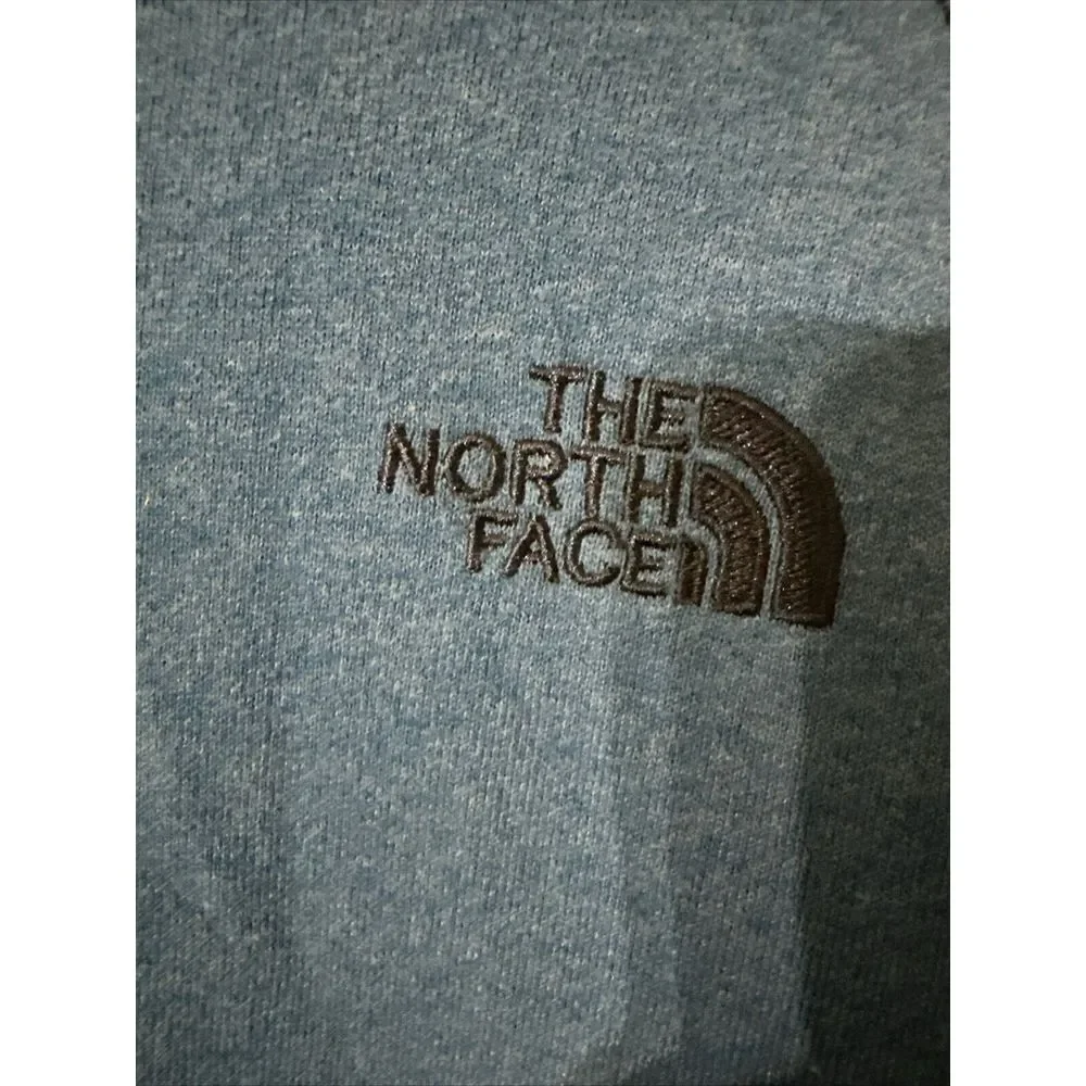 The North Face Sweatshirt Mens Small‎ Blue Gray Pullover Crewneck Colorblock